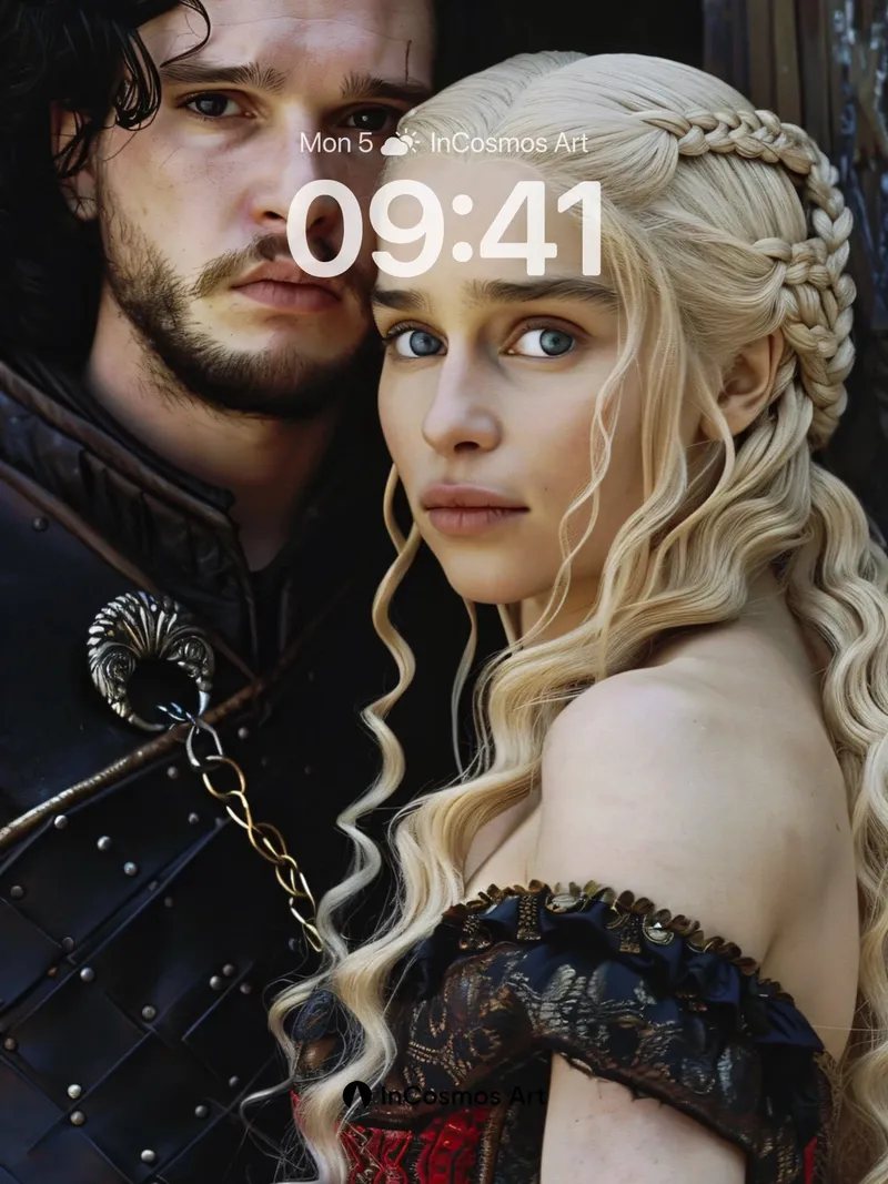 Frost and Fire Wallpaper with Braided Light