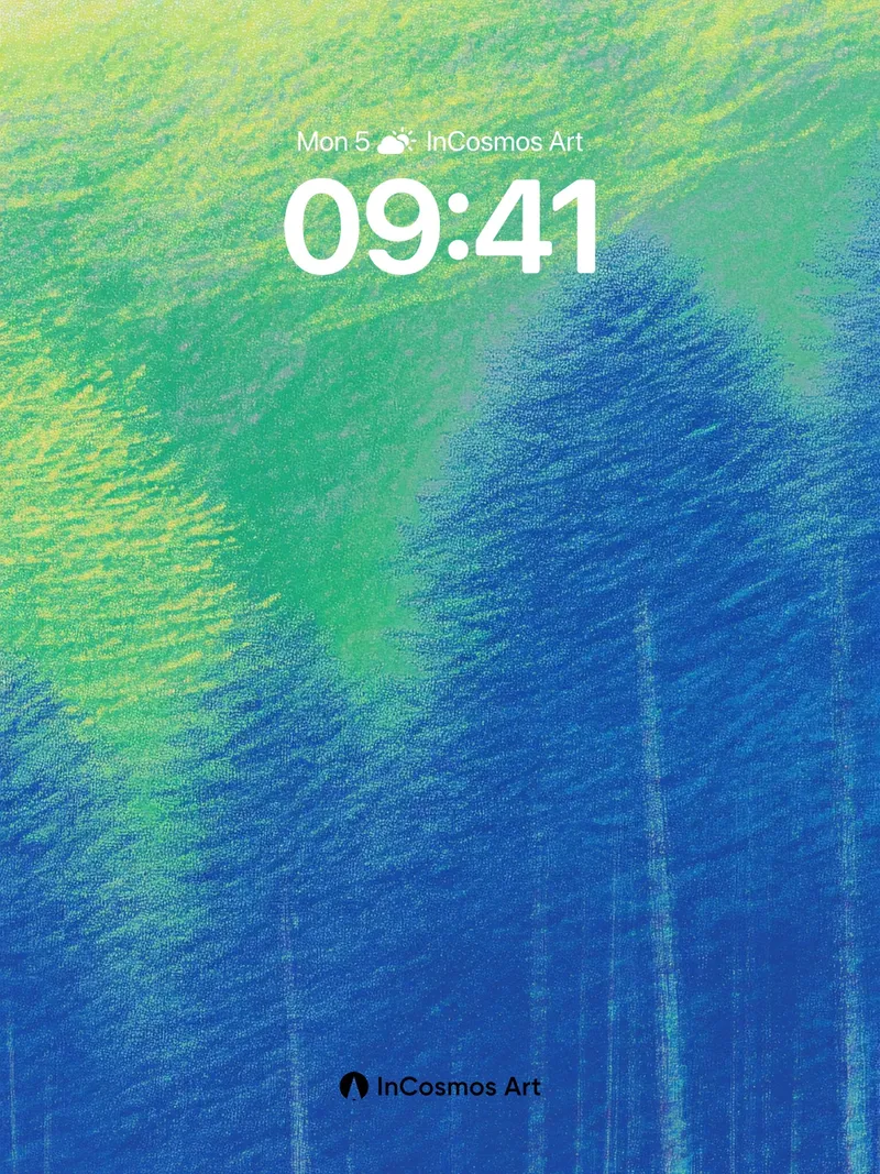 Whispering Canopy Wallpaper with Skyward Strokes