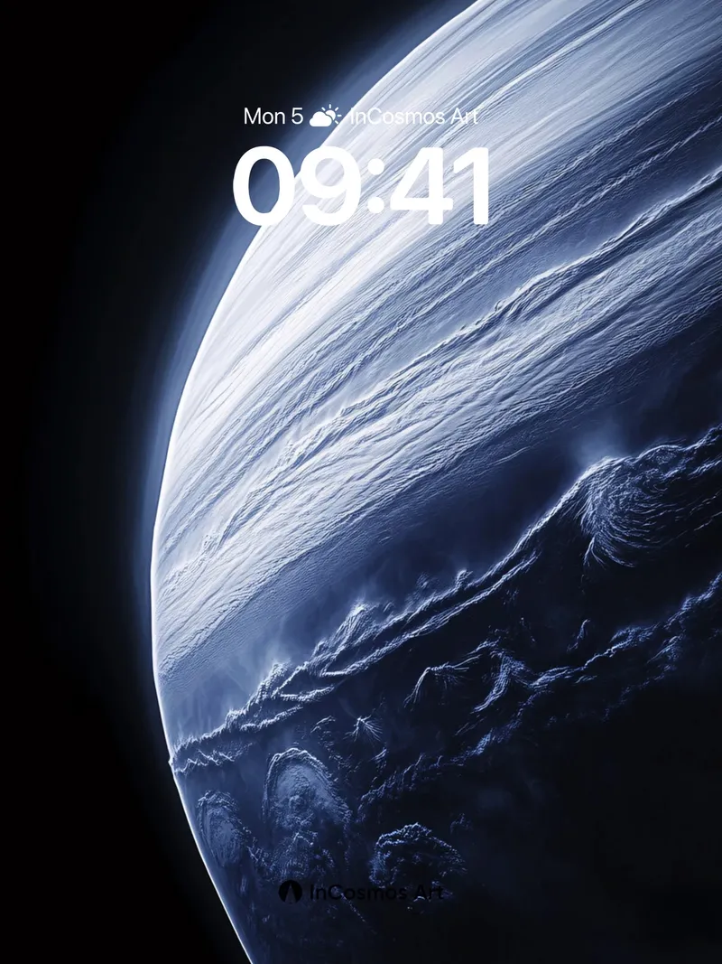 Cosmic Hush Wallpaper with Ethereal Cloud Veils