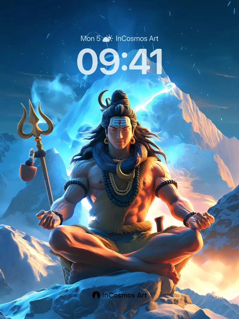 Serene Summit Wallpaper with Divine Aura