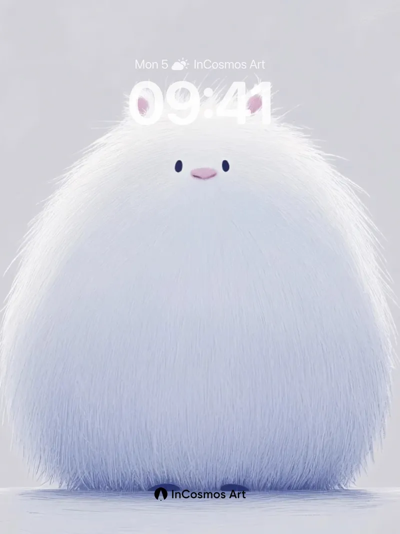 Serenity Fluff Wallpaper with Gentle Giant