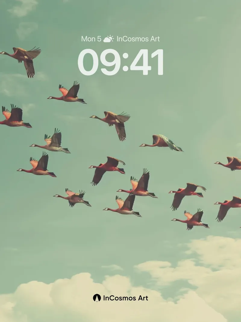 Serenity Flight Wallpaper with Skyward Formation