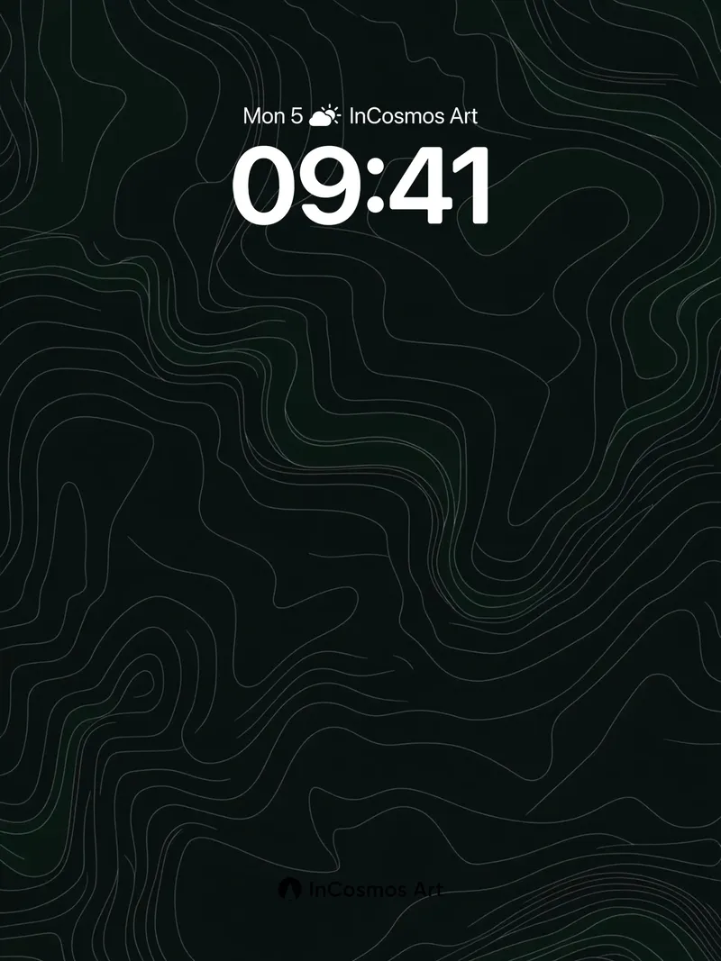 Shadowed Contour Wallpaper with Whispering Lines