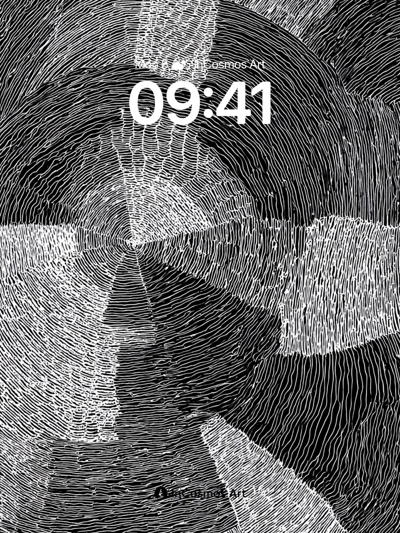 Whispering Lines Wallpaper with Hidden Depths