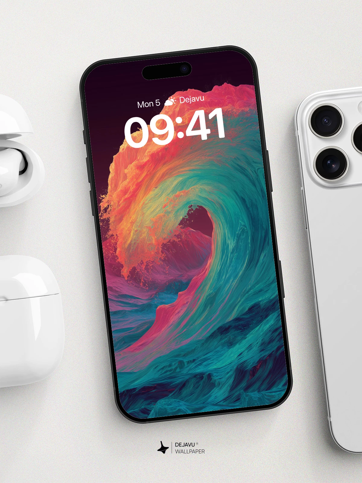 Surreal Ocean Wave Wallpaper 8K for iPhone and Android