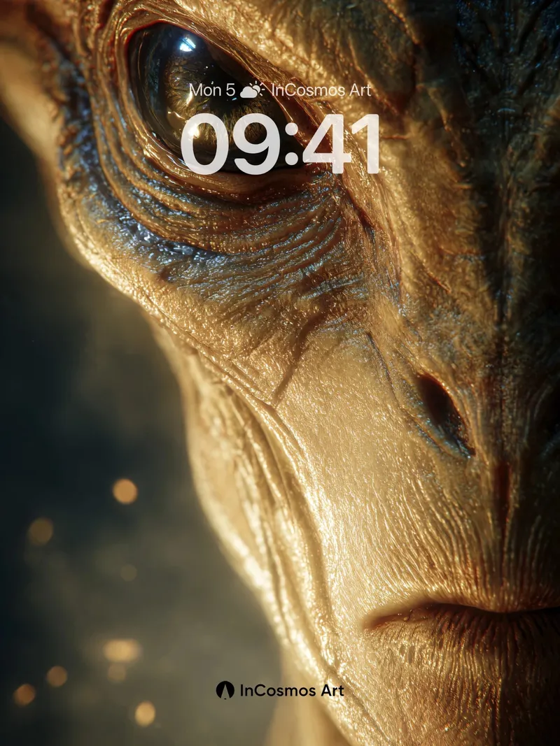 Golden Gaze Wallpaper with Living Skin