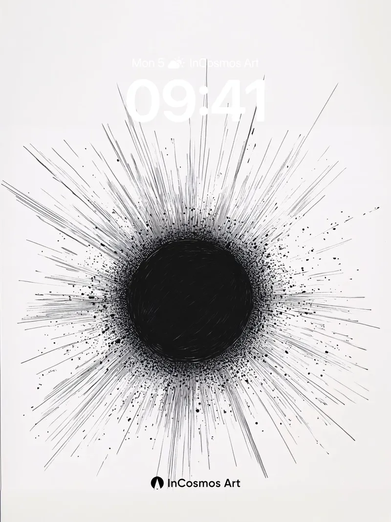 Void Pulse Wallpaper with Radiant Fractures