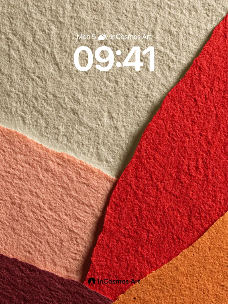 Earthy Geometry Wallpaper with Textured Hues