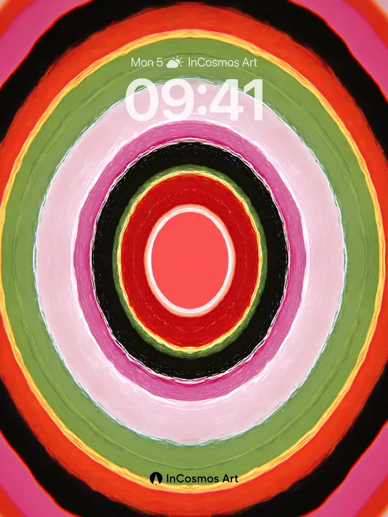 Pulsing虹彩 Wallpaper with Kusama Echoes