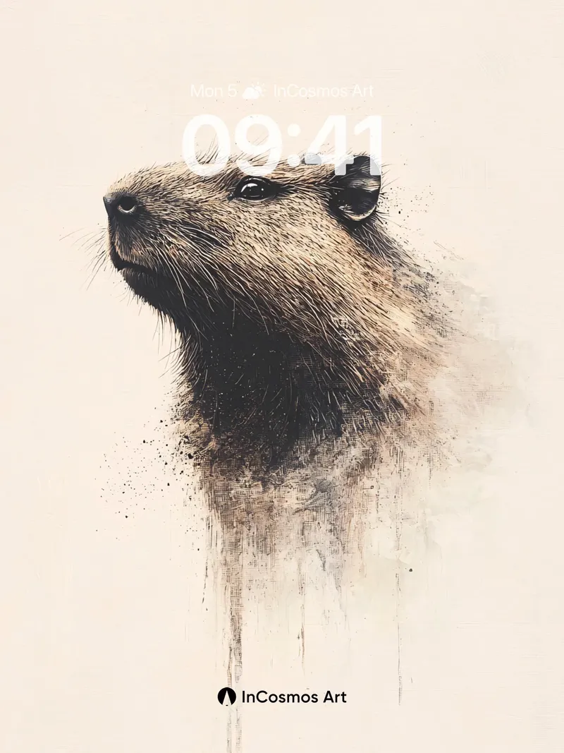 Whispering Fur Wallpaper with Dissolving Edge