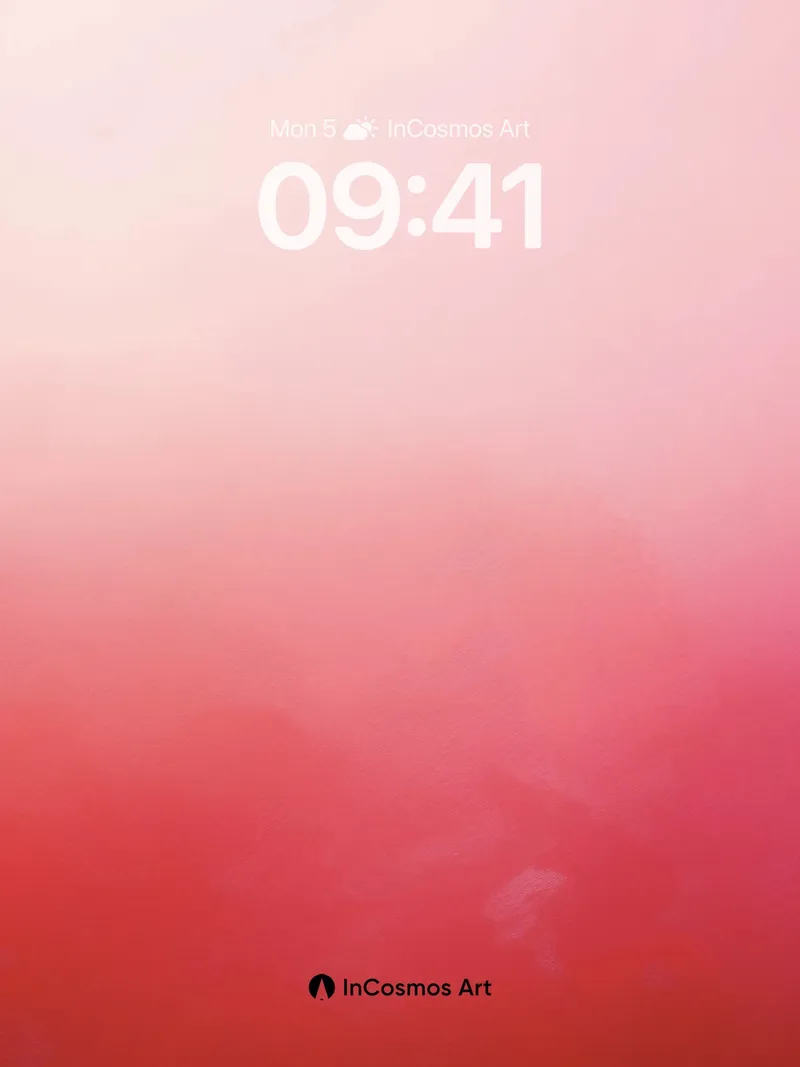 Crimson Hush Wallpaper with Ethereal Gradient