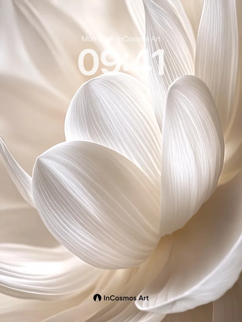 Luminous Petal Wallpaper with Ethereal Veins