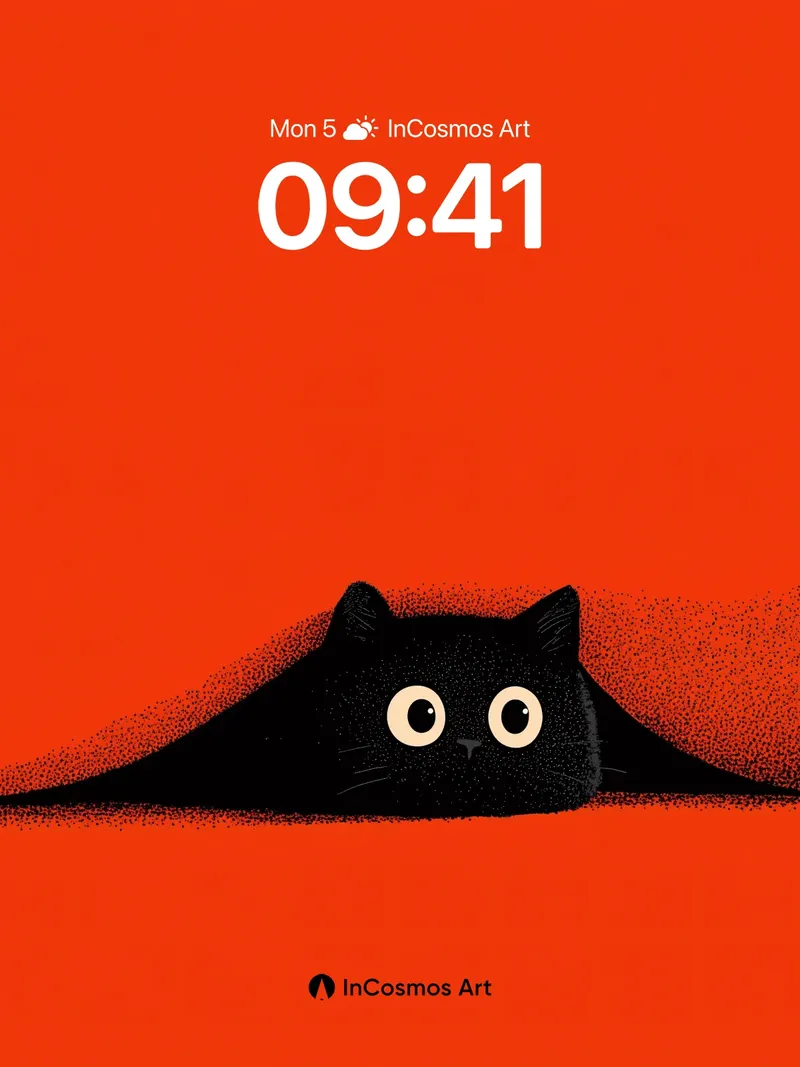 Curious Shadow Wallpaper with Hidden Eyes