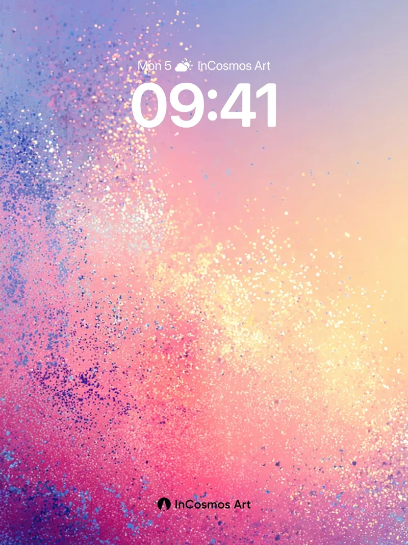 Luminous Dust Wallpaper with Celestial Drift