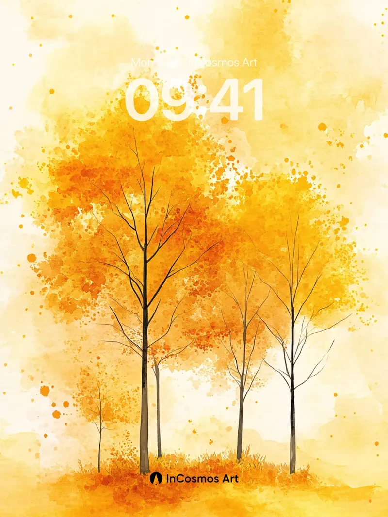 Golden Hush Wallpaper with Autumn Whispers