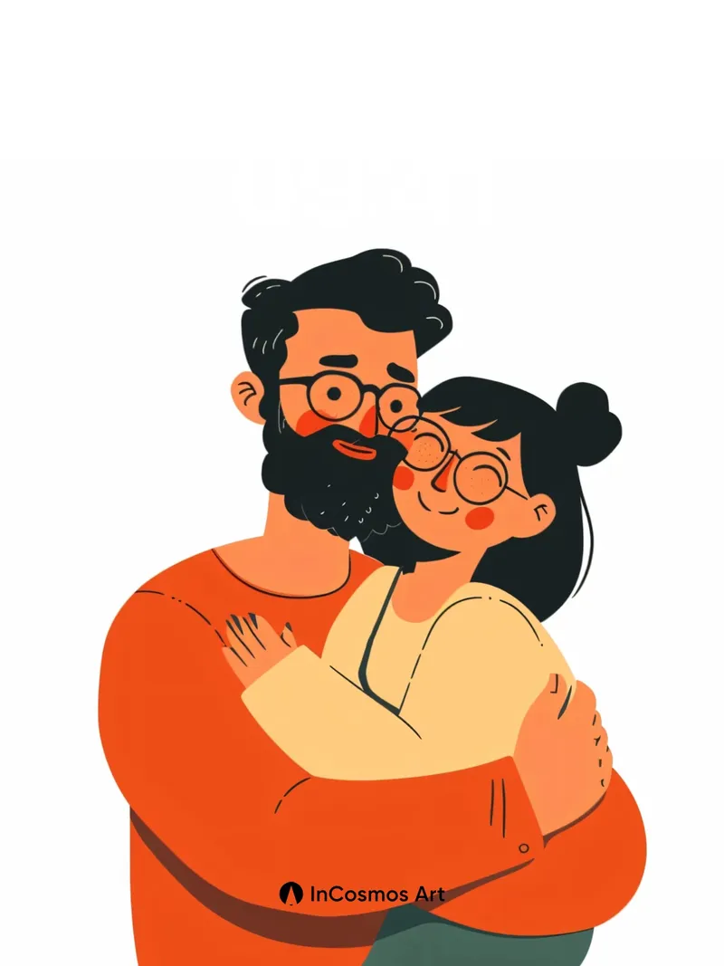 Warm Embrace Wallpaper with Soft Hues