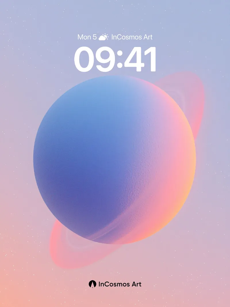 Serene Orb Wallpaper with Ethereal Halo