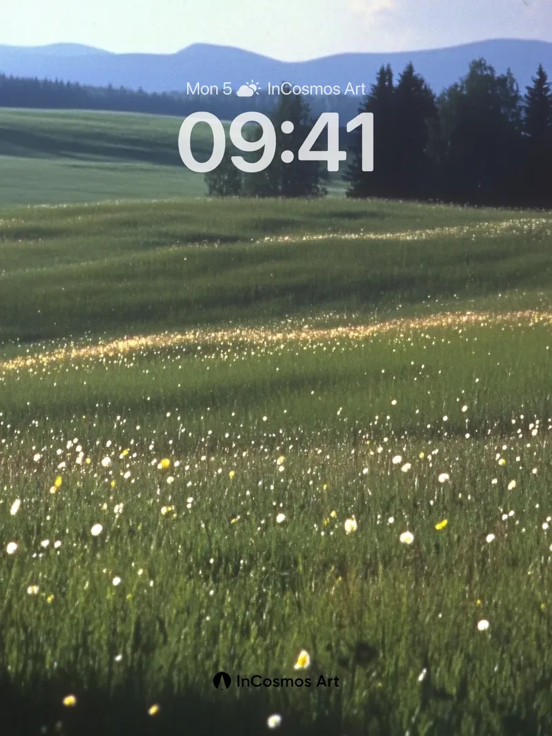 Golden Hush Wallpaper with Dandelion Dust