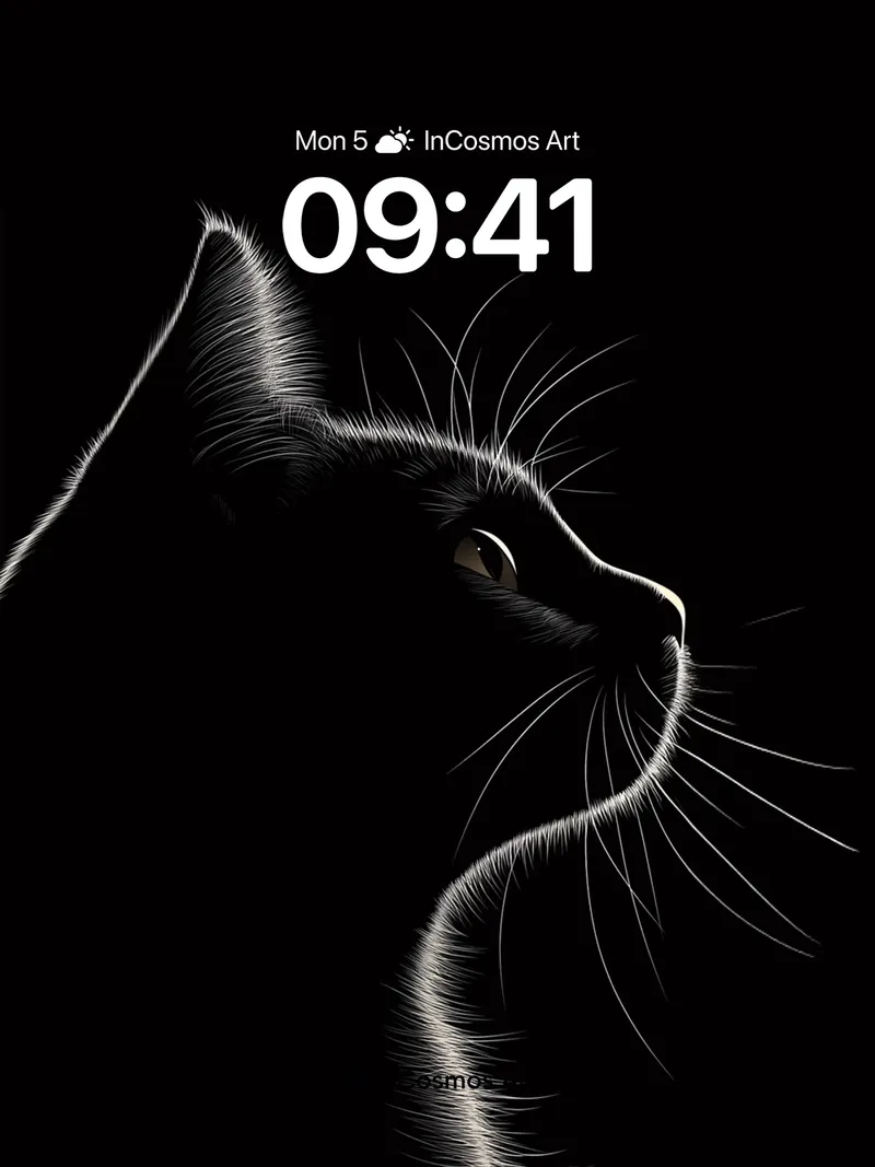 Silent Shadow Wallpaper with Whispering Fur