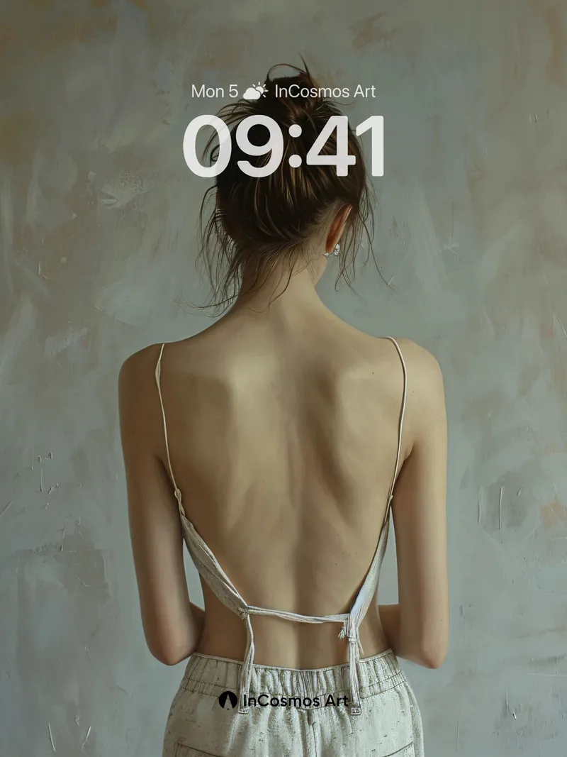 Naked Light Wallpaper with Tied Threads