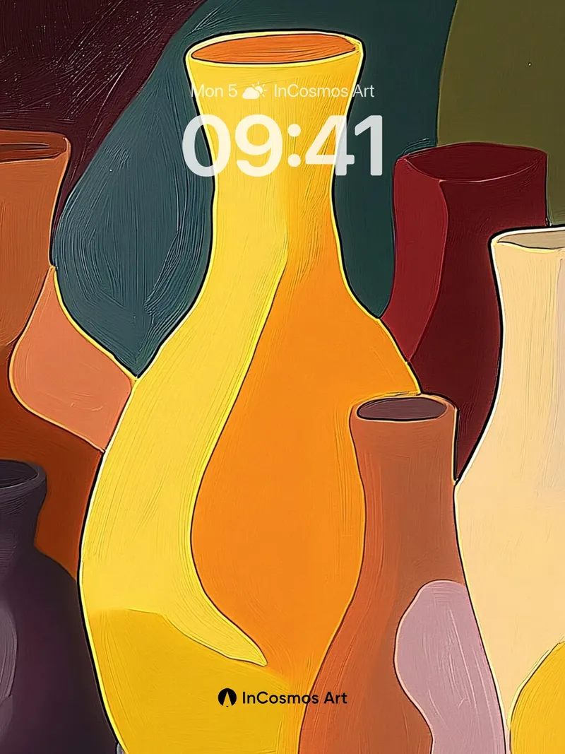 Sculpted Light Wallpaper with Ceramic Echoes