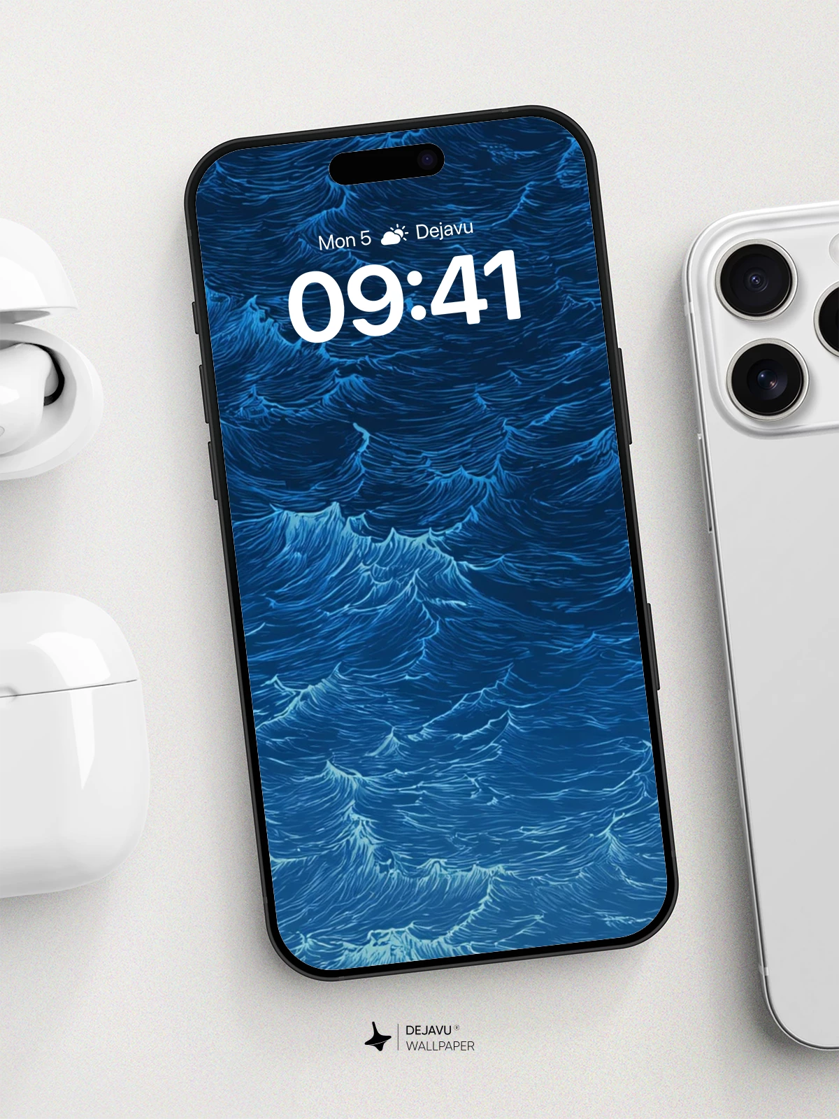 Turquoise Ocean Waves Wallpaper 8K for iPhone and Android