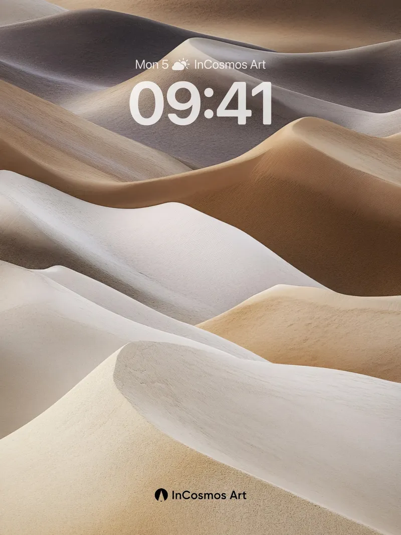 Serenity Dune Wallpaper with Soft Light Drift