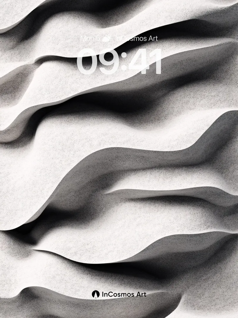 Sculpted Shadow Wallpaper with Sandstone Flow