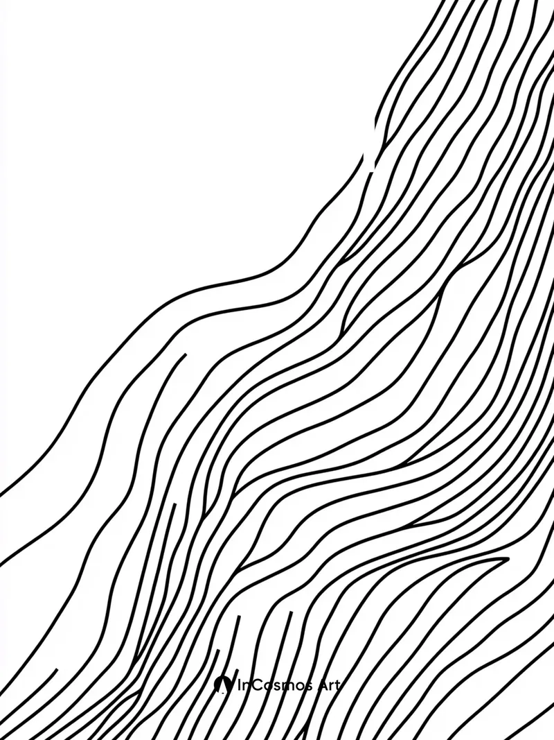 Silent Currents Wallpaper with Woven Lines