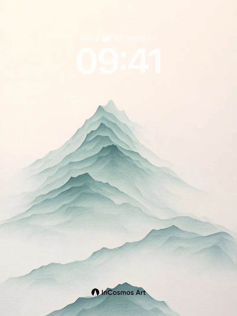 Serenity Peak Wallpaper with Ethereal Hues