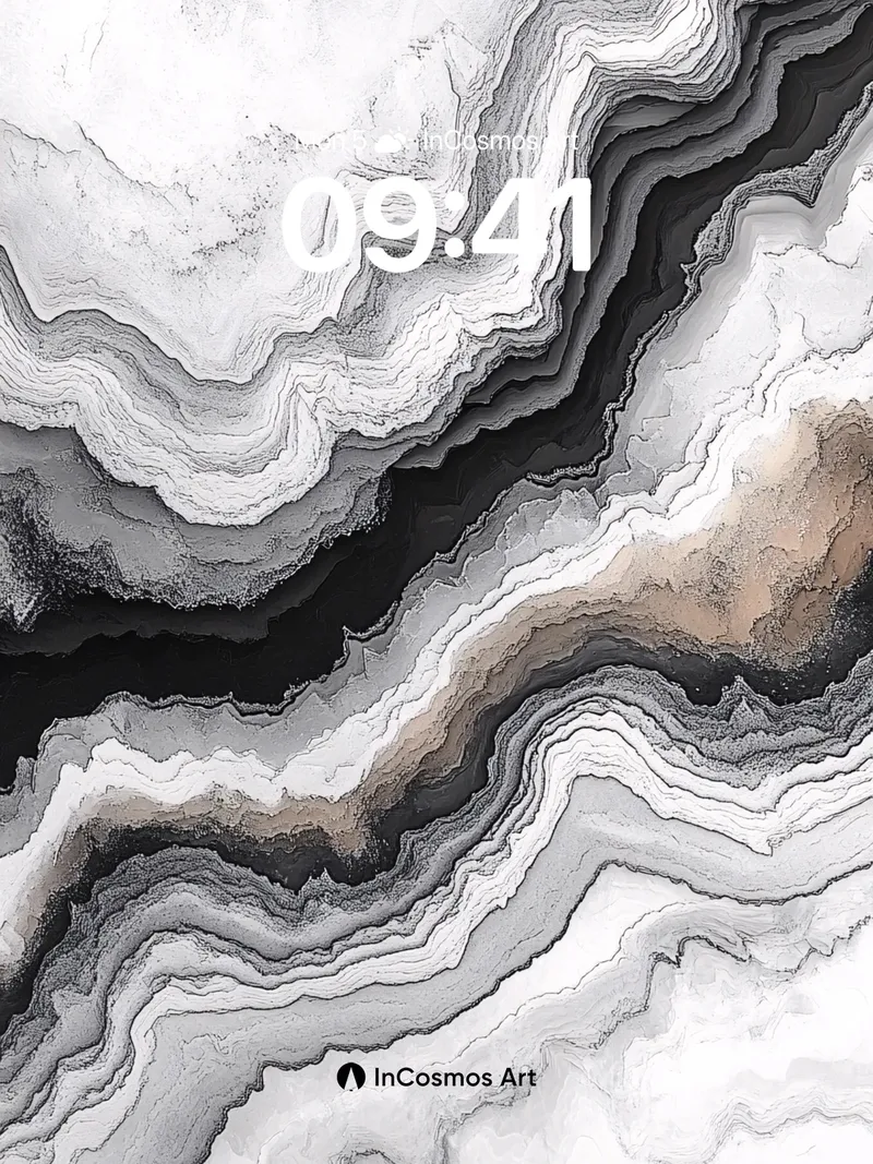 Silent Agate Wallpaper with Smoked Veins