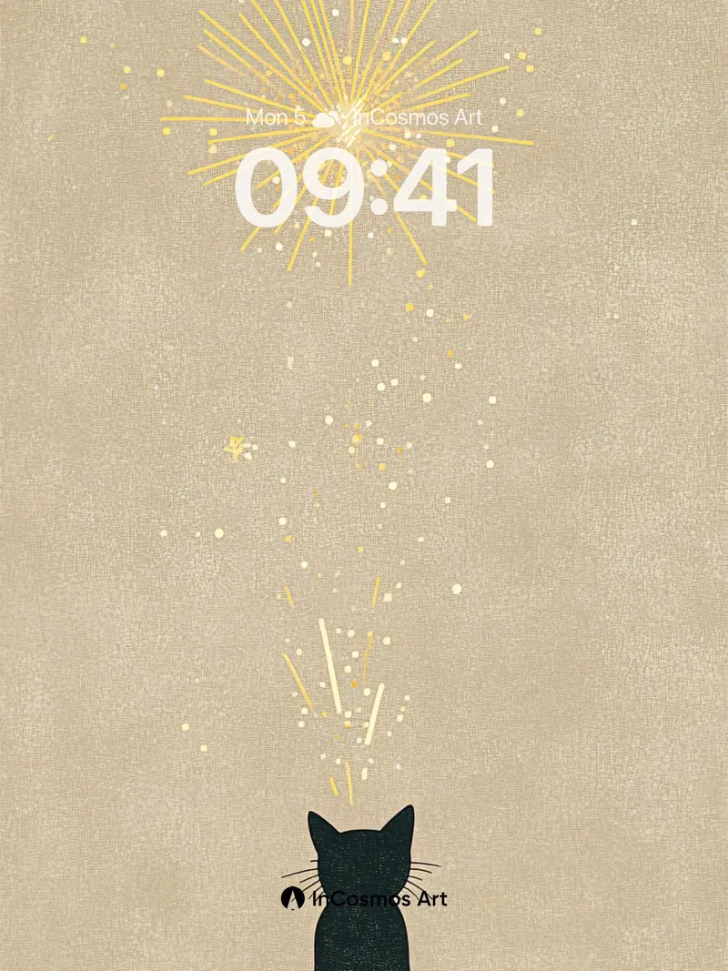 Whispering Spark Wallpaper with Midnight Observer
