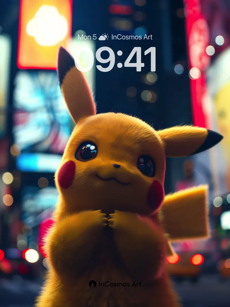 Neon Hush Wallpaper with Electric Ears