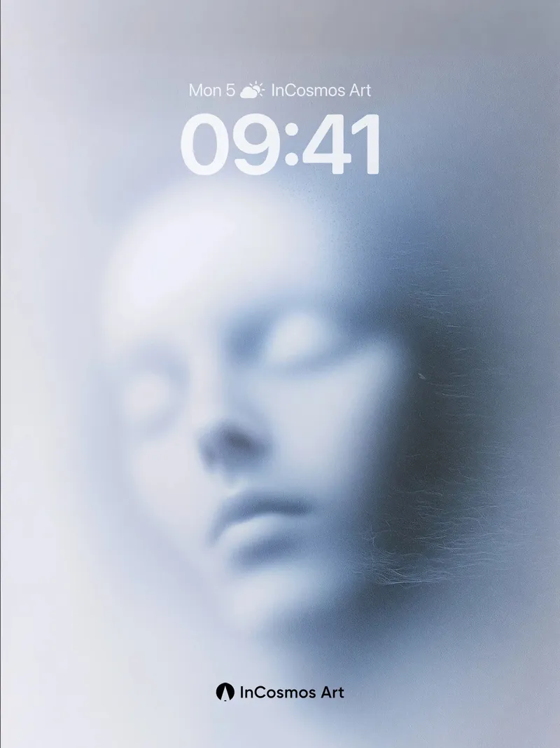Fog-Laced Portrait Wallpaper with Ethereal Glow