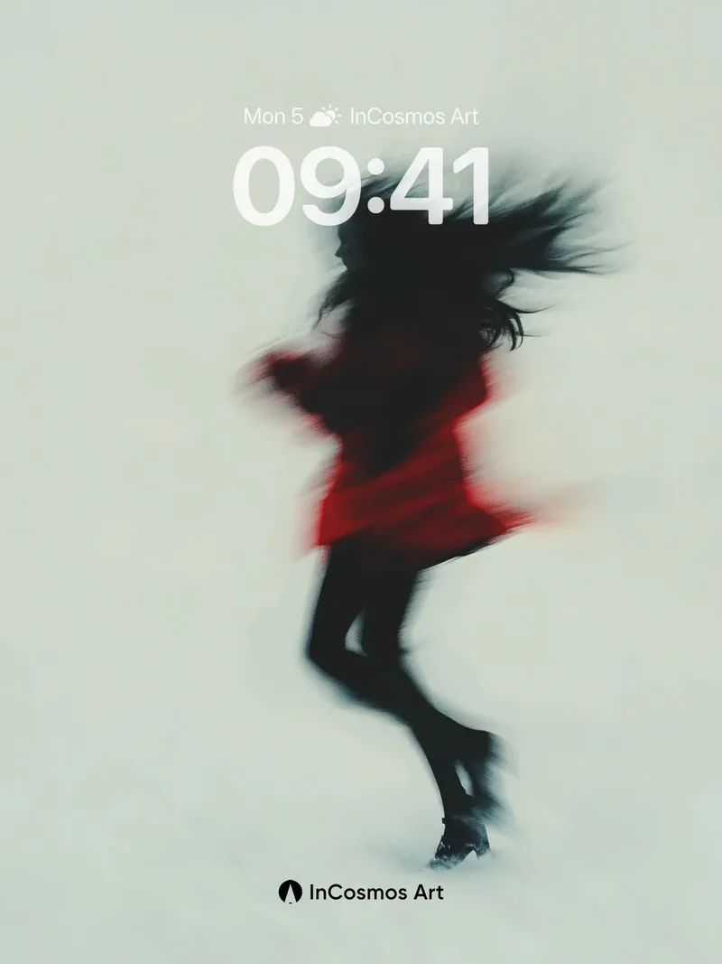 Frostwhisper Motion Wallpaper with Haunting Silhouette