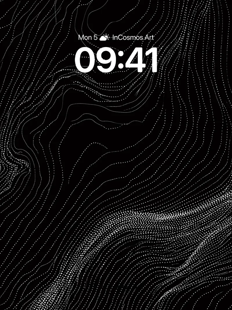 Silent Currents Wallpaper with Dotted Trails