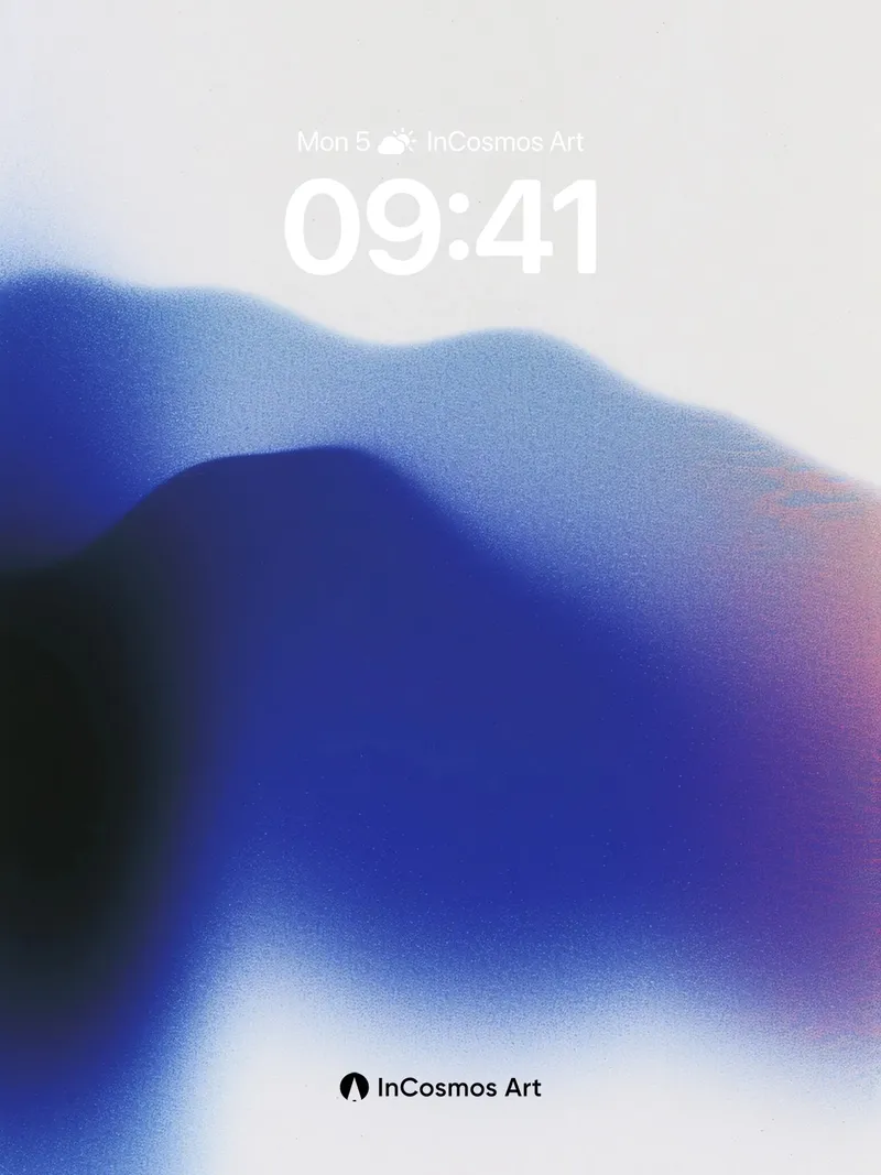 Serenity Flow Wallpaper with Hues of Midnight