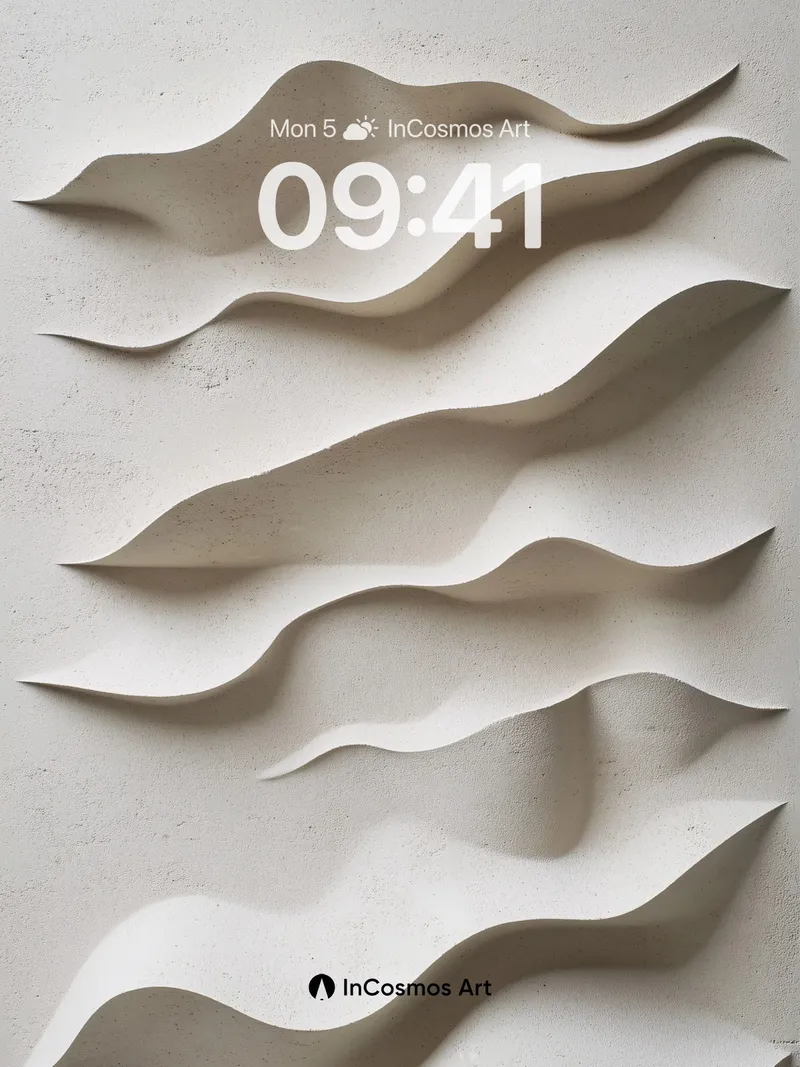 Sculpted Sand Dune Wallpaper with Gentle Shadows