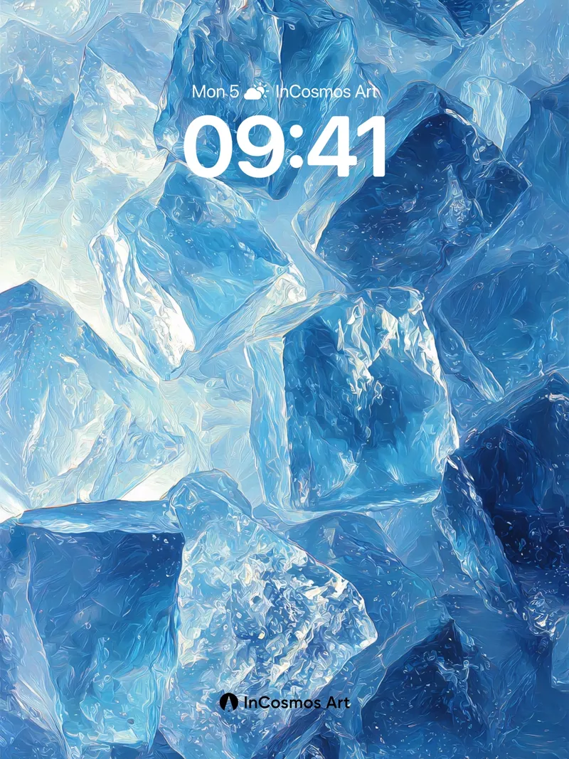 Frost Echo Wallpaper with Crystal Light