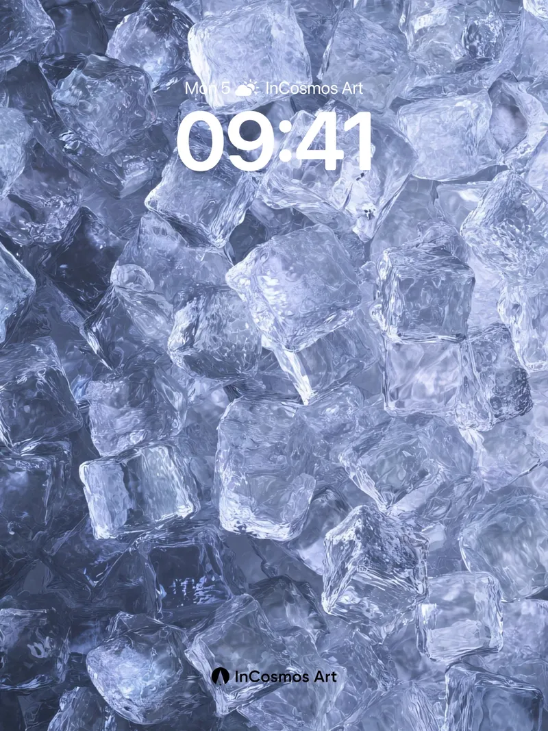 Frost Whisper Wallpaper with Crystalline Depth