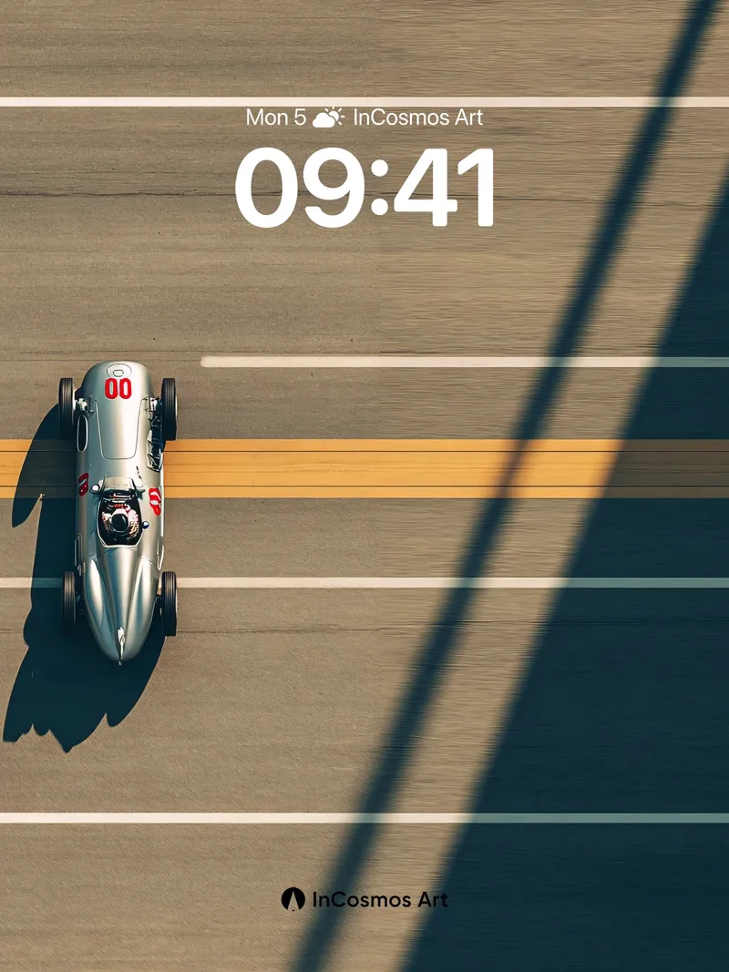 Steel Mirage Wallpaper with Racing Shadow