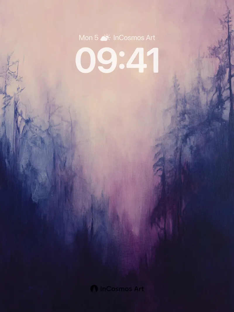 Mystic Veil Wallpaper with Whispering Trees