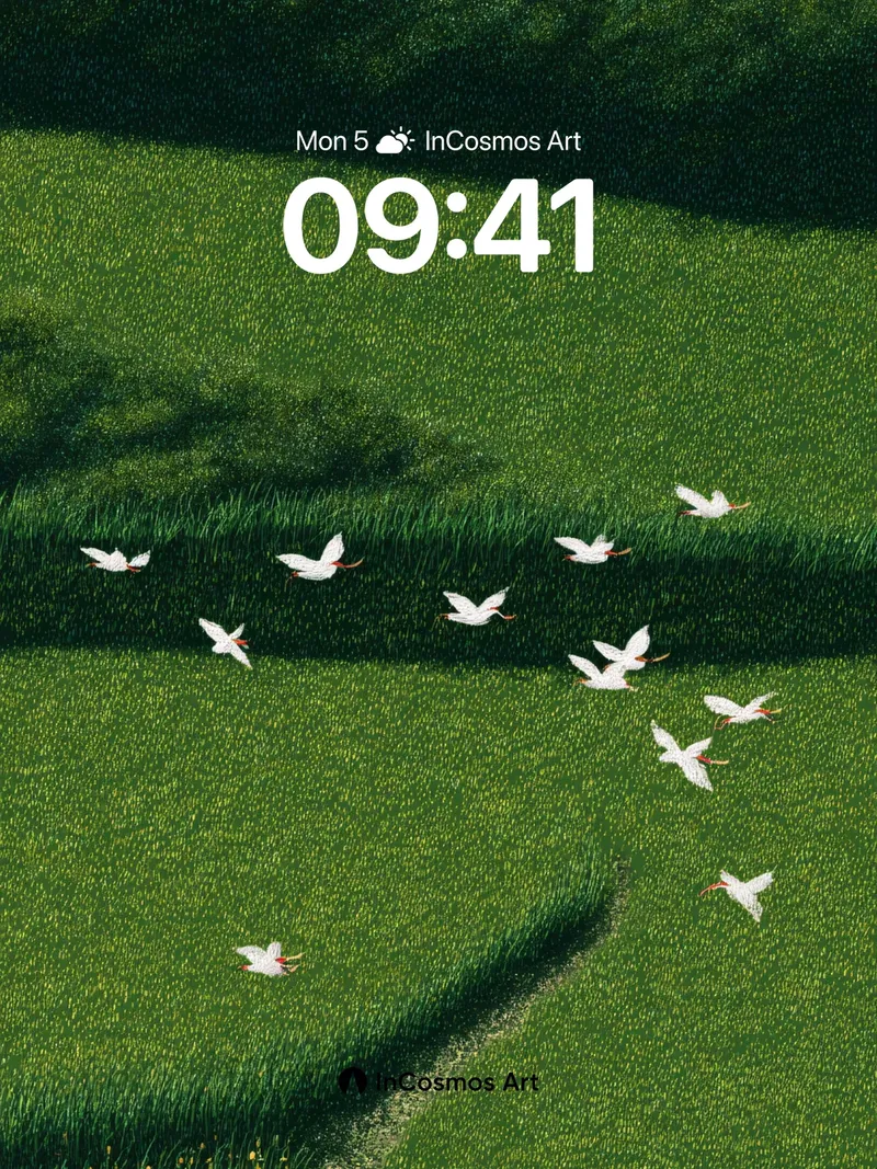 Serenity Flight Wallpaper with Feathered Light