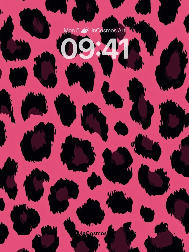 Fierce Fuchsia Leopard Wallpaper with Wild Contrast