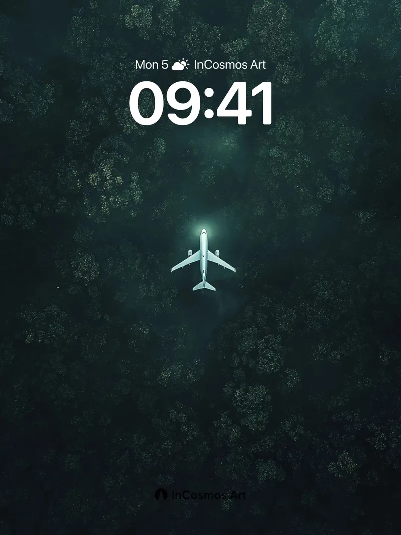 Nightfall Flight Wallpaper with Celestial Glow