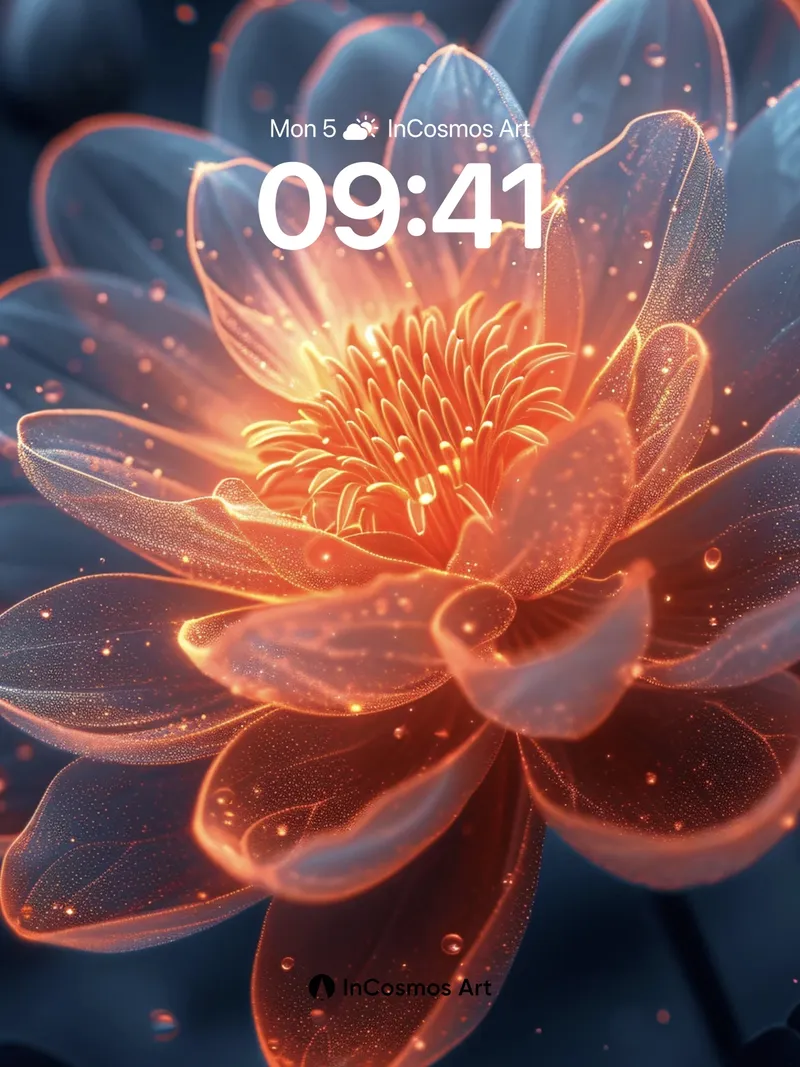 Luminous Petal Wallpaper with Ethereal Glow