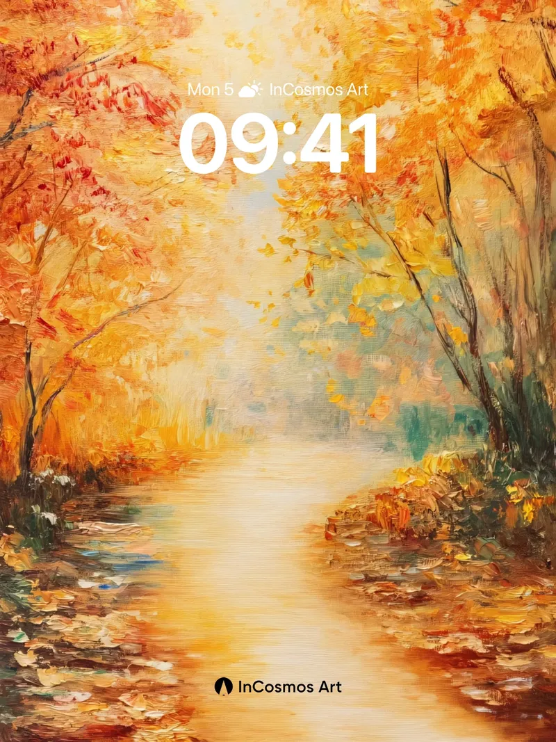 Golden Hush Wallpaper with Autumn Whispers