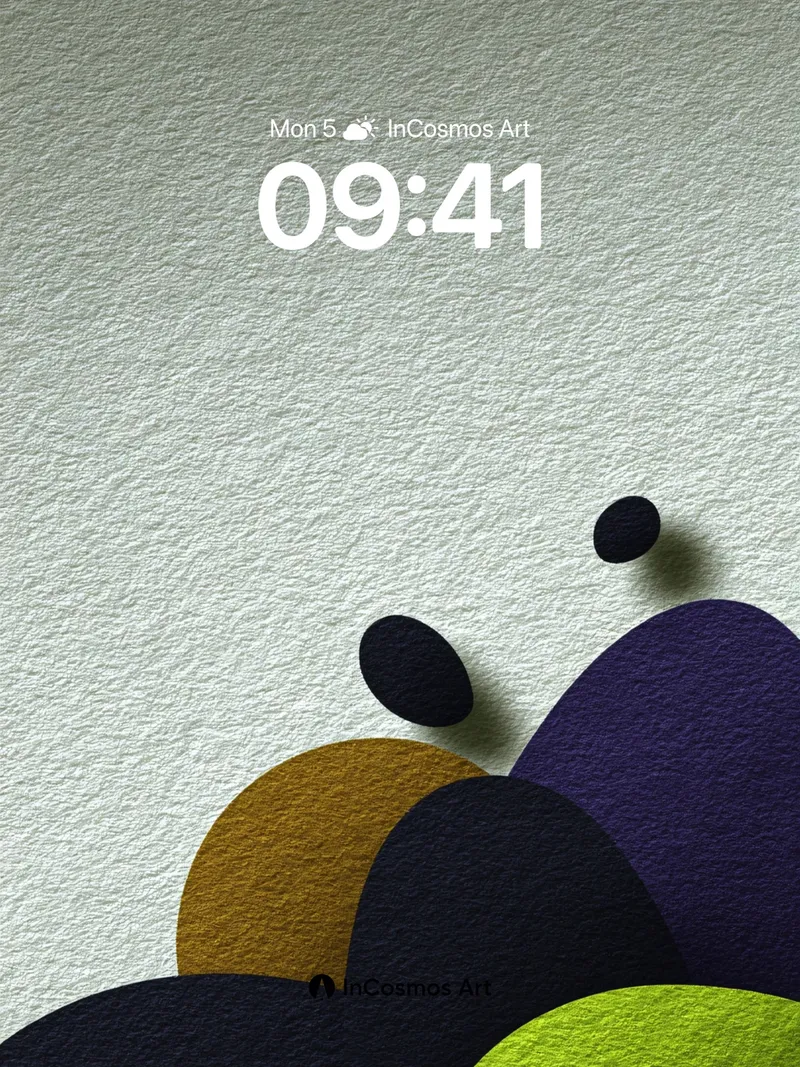 Silent Geometry Wallpaper with Textured Hues