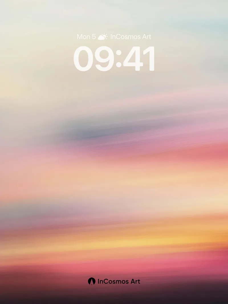 Velvet Horizon Wallpaper with Ethereal Light Trails