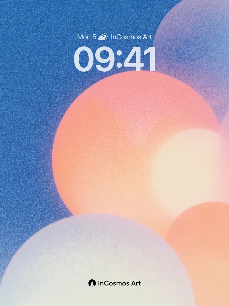 Serene Orb Wallpaper with Soft Gradient Hues